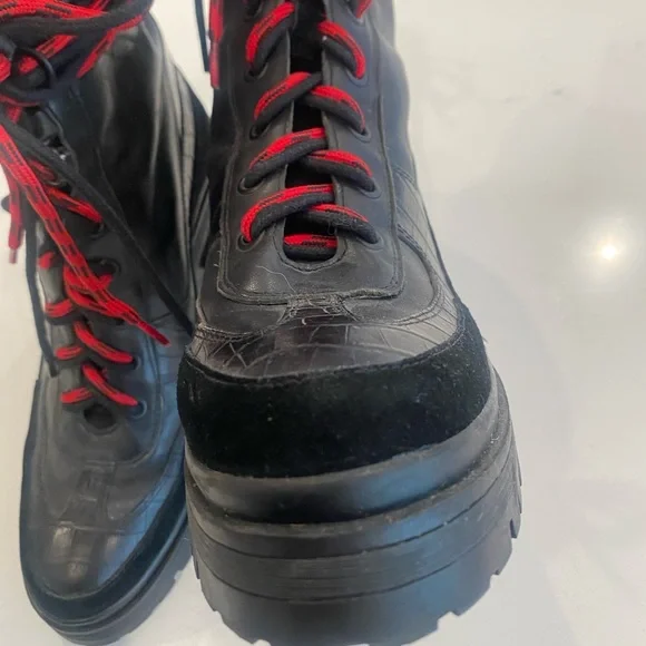 Gianni Bini moto/ combat boots size 9 - Picture 9 of 13